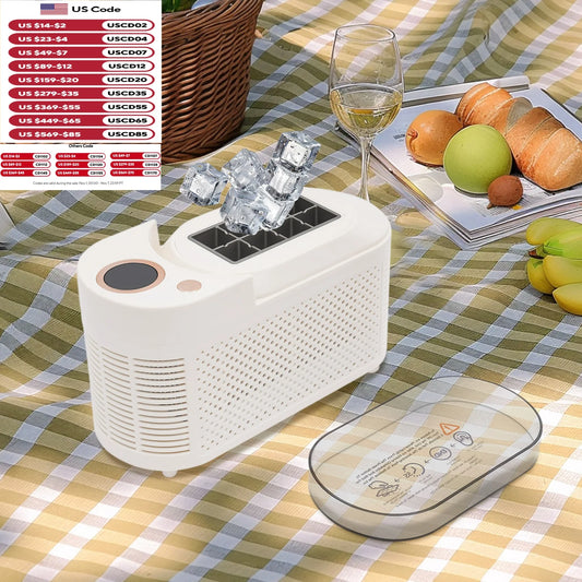 Sweetmile 120W Mini Countertop Ice Maker for Home Car Travel
