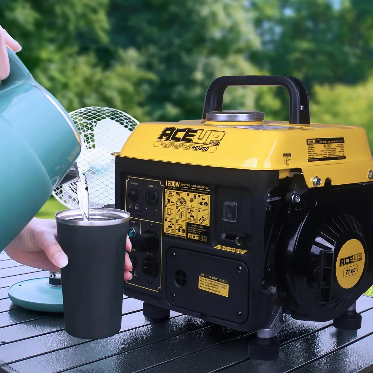 Power wherever you roam with the XMSJ 1200W gas powered generator, your reliable partner for home backup and outdoor adventures.