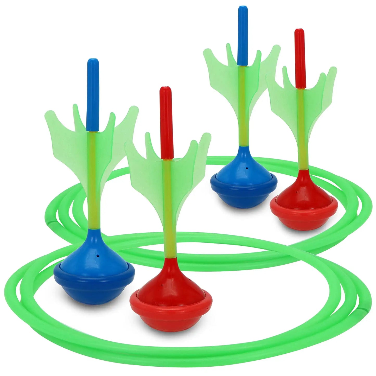 Joyfy Glow in the Dark Lawn Darts Set 6 Pieces Yard Games for Kids and Adults