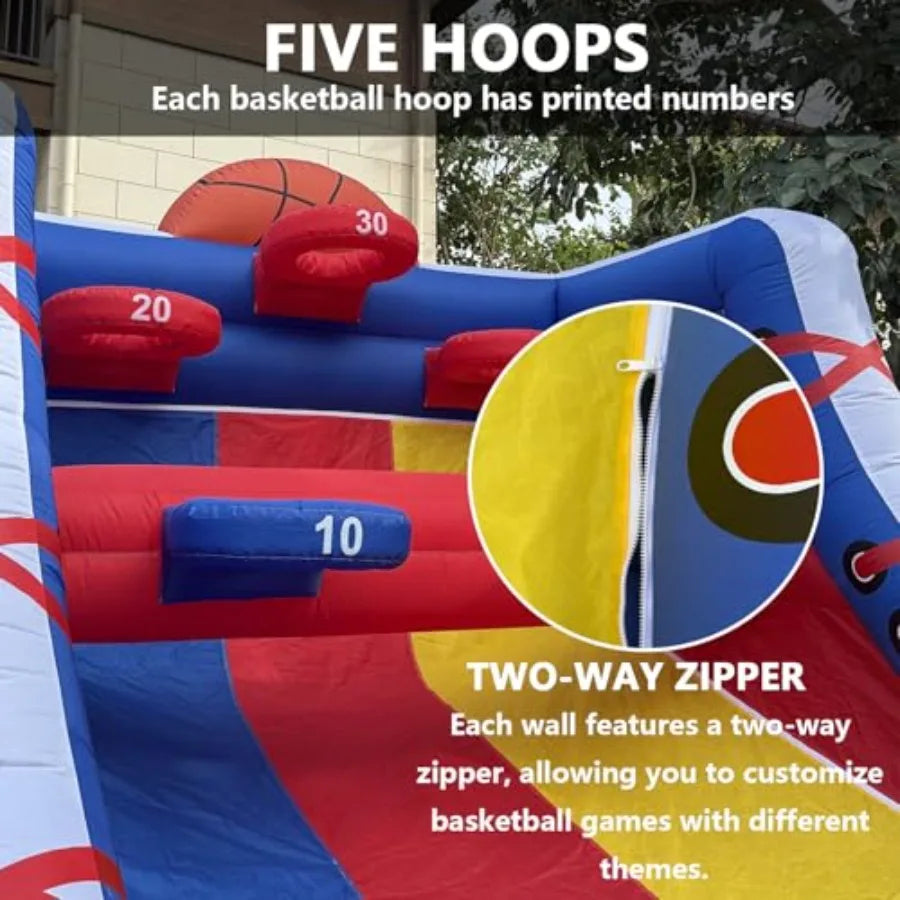 OLOEY Inflatable Ring Toss Game With Blower For Adults Durable PVC