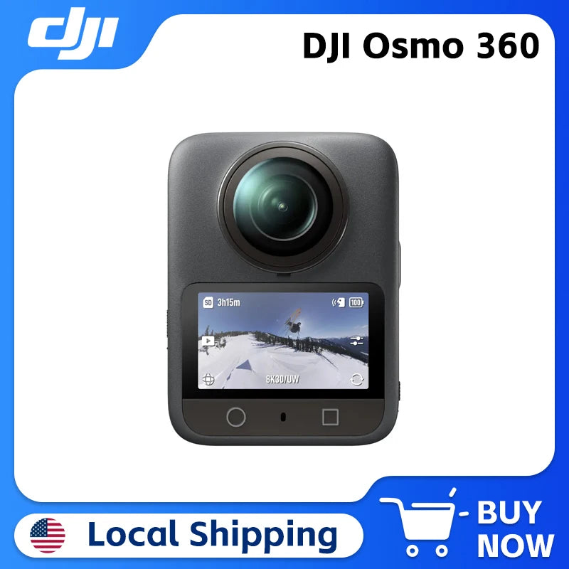 Capture every angle in stunning detail with the DJI Osmo 360 1 Inch 8K camera, engineered to elevate your immersive storytelling across 360 degree footage.