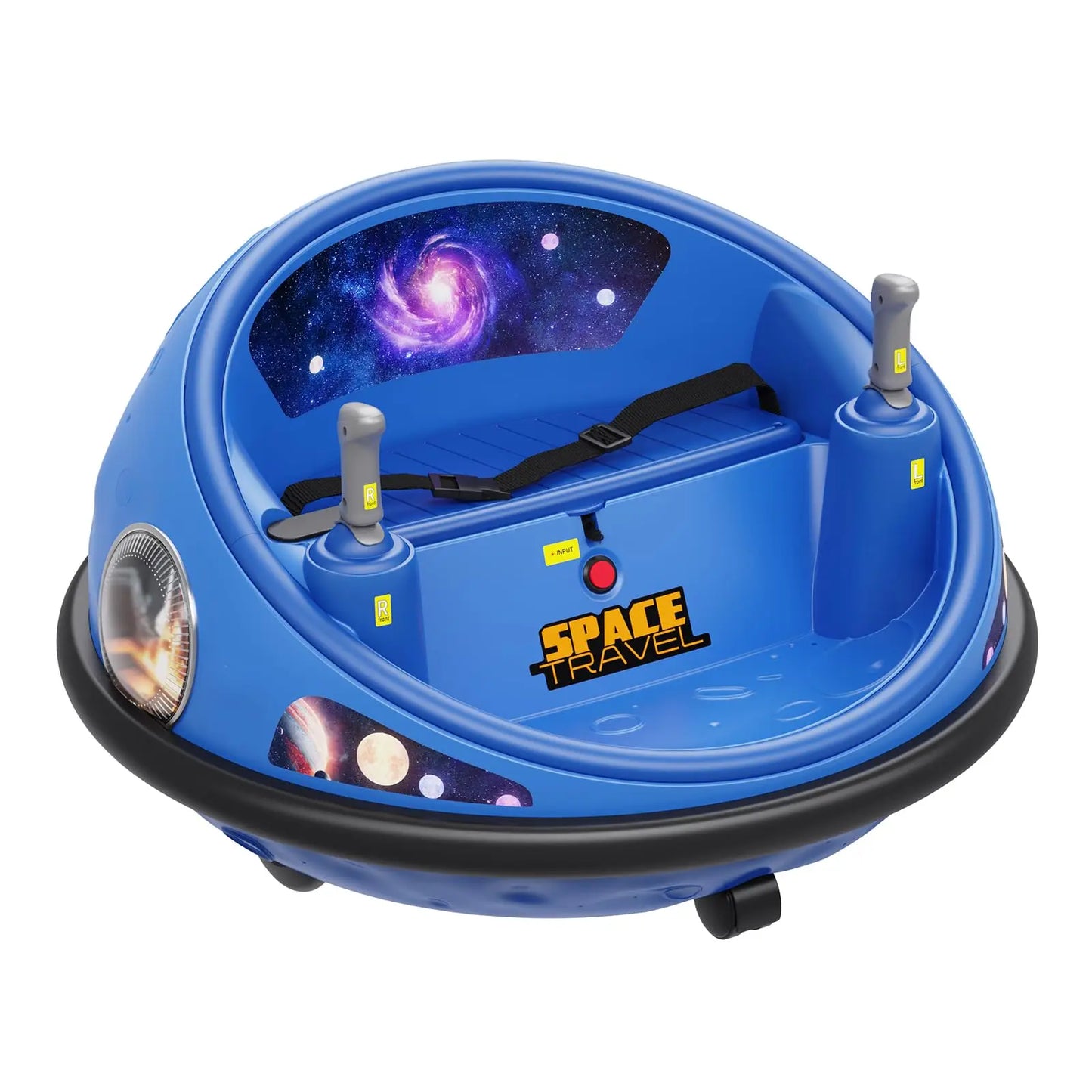Spin into endless fun with this versatile 360 degree spinning kids electric bumper car that delivers safe, exhilarating play for indoors or outdoors, featuring easy to use controls for you, bright LED lights, and fuss free charging for hours of smiles.
