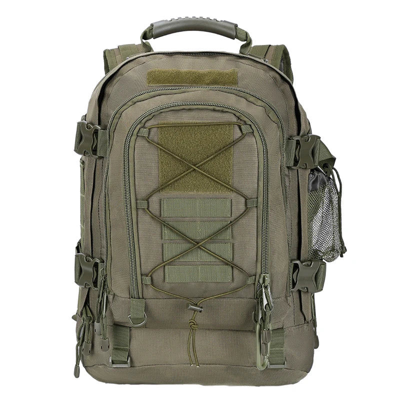 Gear up for rugged adventures with the LQARMY 65L Outdoor Tactical Backpack, built to endure harsh conditions, ride comfortably on your back, and keep your gear organized as you push farther into remote trails.