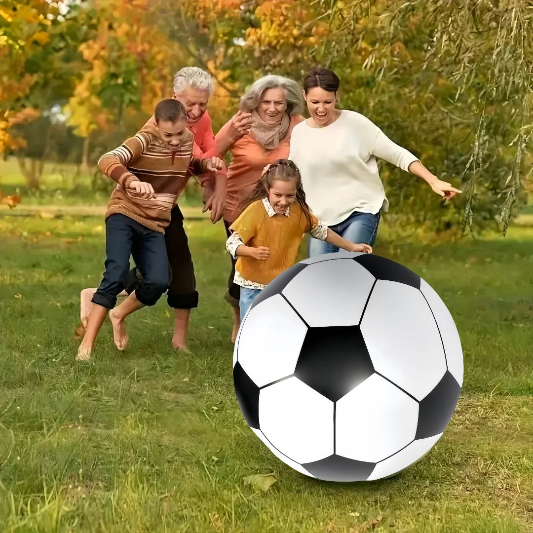 Make splashy memories with Inflatable Kingdom's giant beach ball that elevates outdoor play to a splash party.