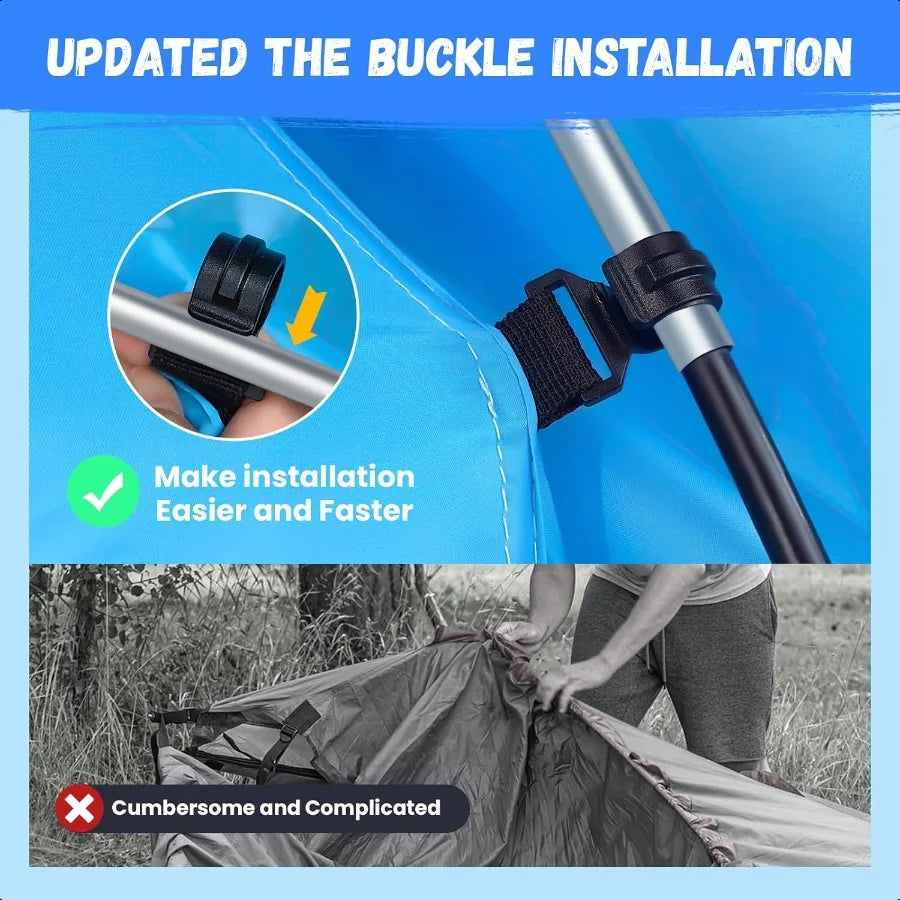 Beach Tent Sun Shelter 46 Person Beach Shade Tent UPF 50 UV Protection