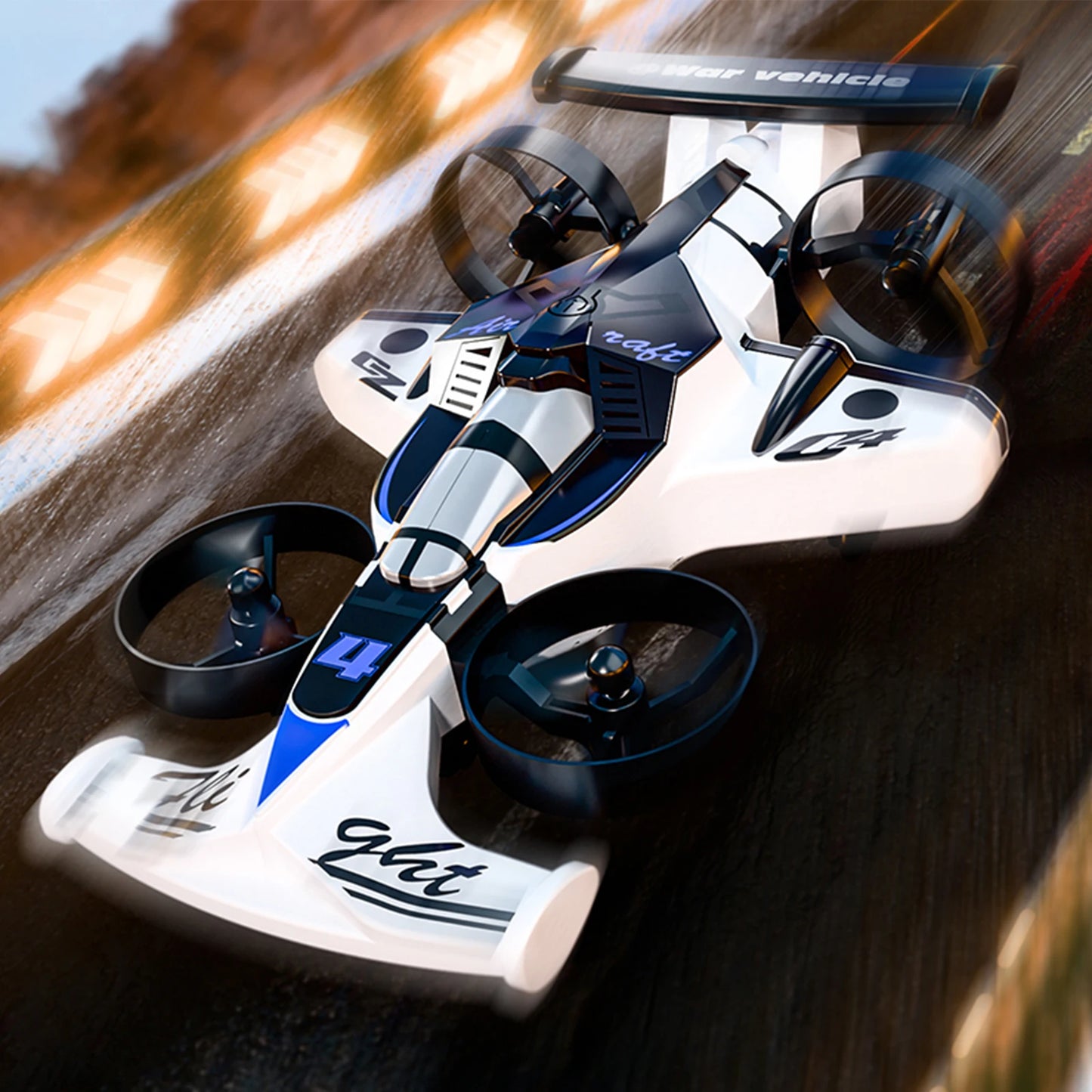 APWIKOGER Land Air RC Quadcopter and Drift Car Headless Mode 360 Flips