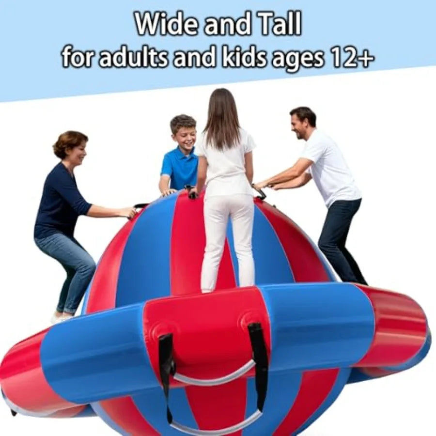 Turn your backyard into a lively play zone with the OLOEY Inflatable Dome Rocker Bouncer.