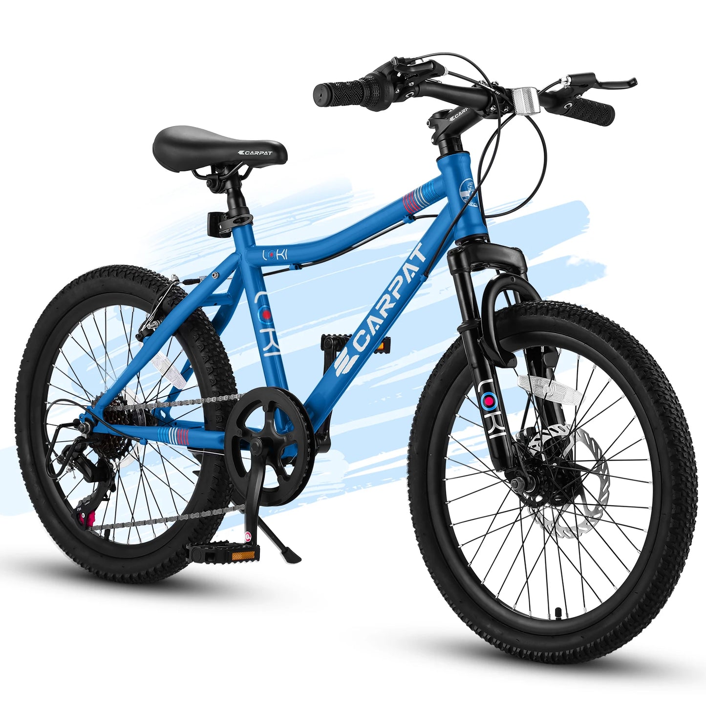 Equip your child for exciting outdoor adventures with the Ecarpat 20 Inch Kids Mountain Bike, built for safety, control, and growing confidence.