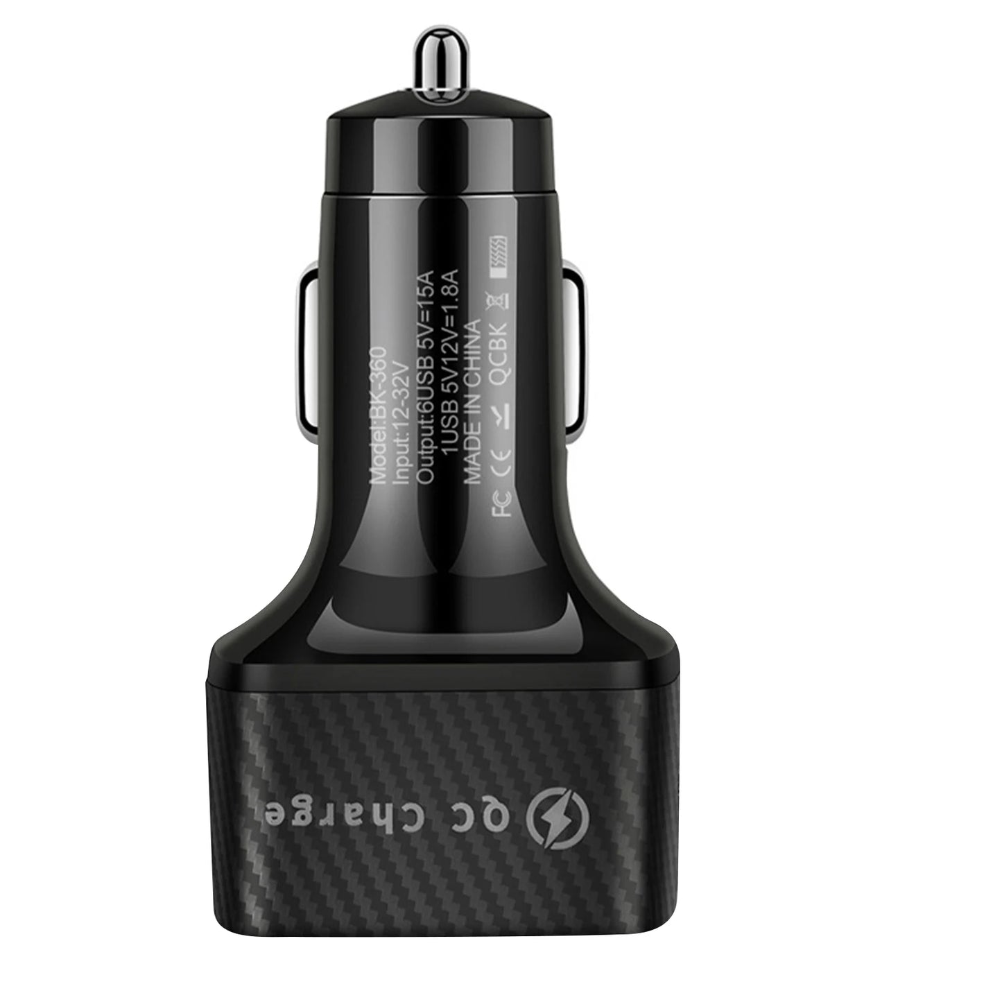Power up on the go with a six-port USB car charger that delivers fast, reliable charging for all your devices, no matter how busy your car gets.