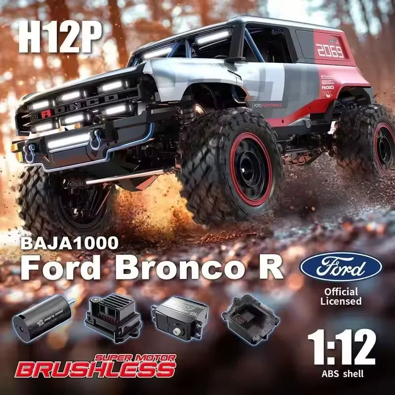 JIUSICE 1:12 Brushless High Speed RC Car Four Wheel Drive Off Road RTR