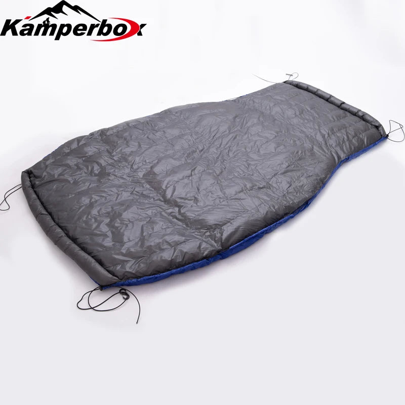 Kamperbox brings you a versatile down quilt underquilt that keeps you warm, comfortable, and ready for any night under the stars, from damp forests to cool alpine camps, on solo trips or shared adventures.