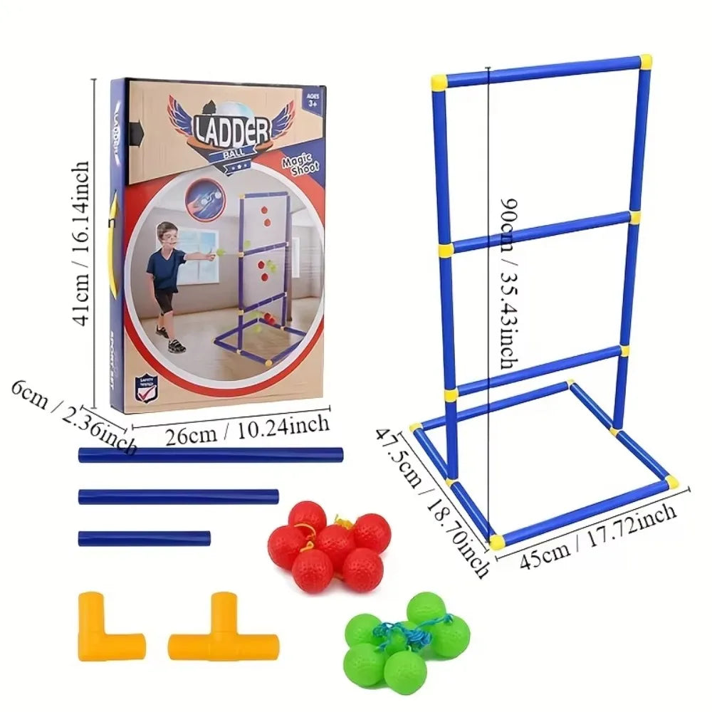 Ladder Toss Outdoor Game Set With Balls For Backyard Play