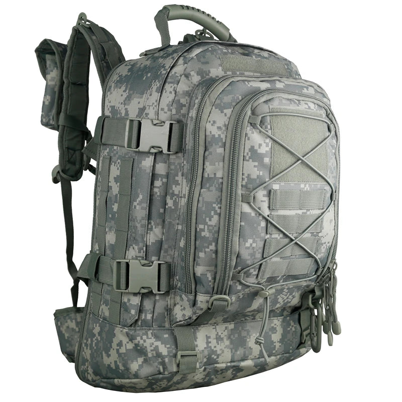 Gear up for rugged adventures with the LQARMY 65L Outdoor Tactical Backpack, built to endure harsh conditions, ride comfortably on your back, and keep your gear organized as you push farther into remote trails.