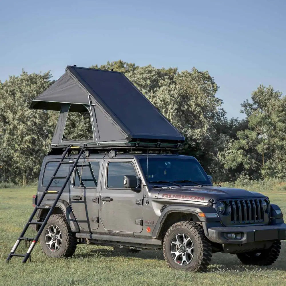 Elevate your outdoor adventures with the RRT roof top tent that turns any vehicle into a ready-made campsite.