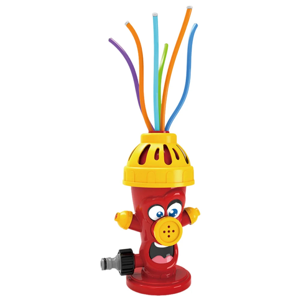Fire Hydrant Cactus Sprinkler Toy Spinning Rotating Sprinkler For Backyard