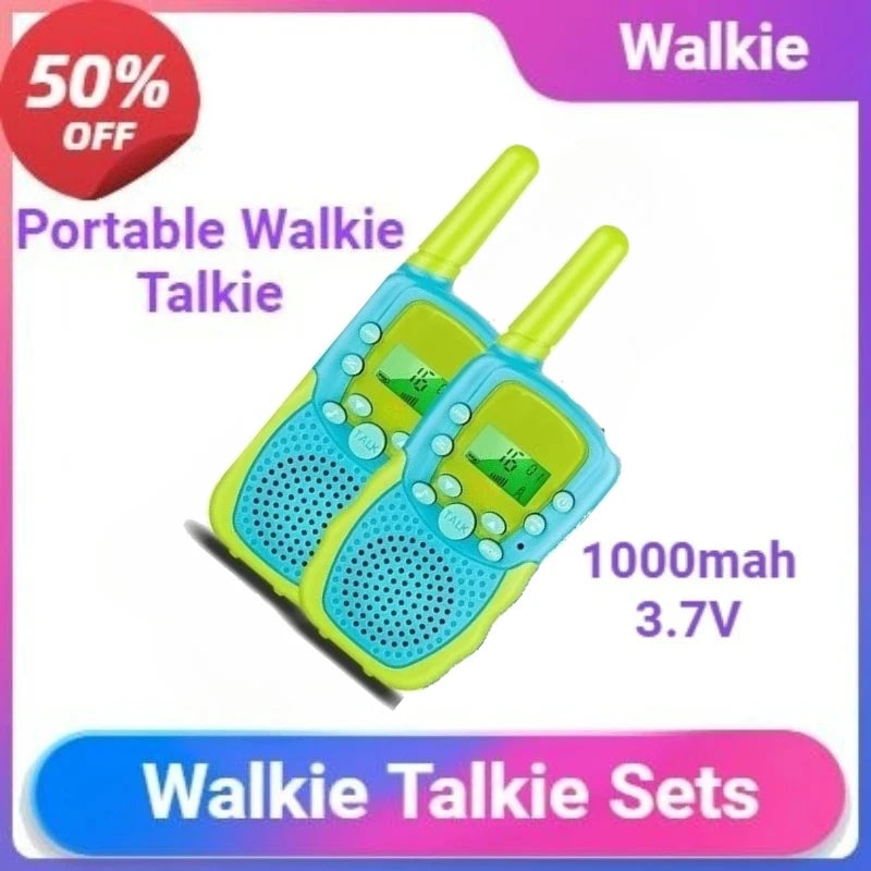 Stay connected with your kids on outdoor adventures with Enerlord 2 Pack Mini Walkie Talkies, compact kid friendly radios that keep you in sync across the park, playground, or backyard, making it easy to coordinate games, track routes, and share quick