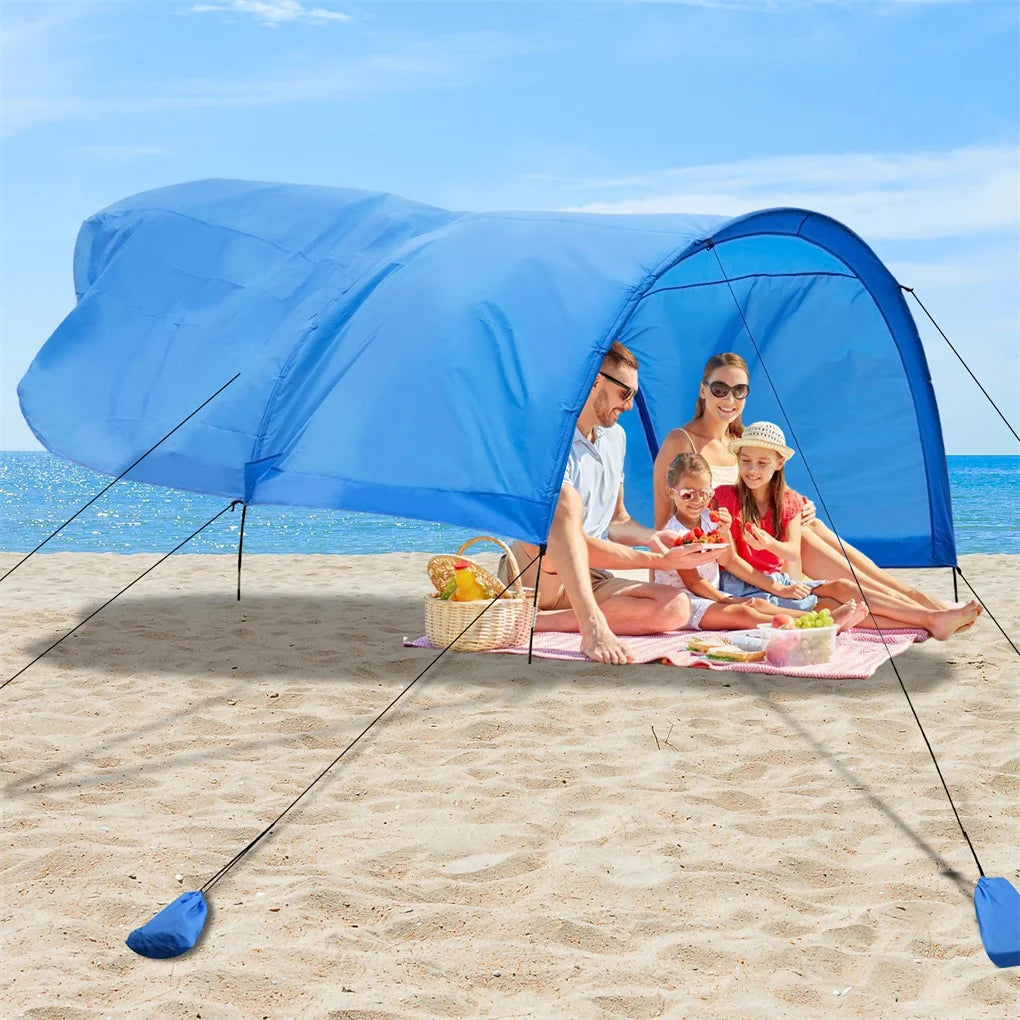 Experience expansive shade and effortless setup with a tent that spans up to 200 square feet of UPF 50+ protection, perfect for you and groups of four to eight people.