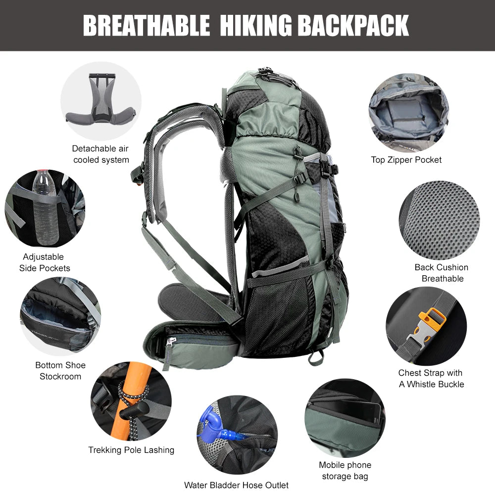 Take on ambitious trails with the WESTTUNE 60L Explorer internal-frame backpack, engineered to stay comfortable mile after mile.