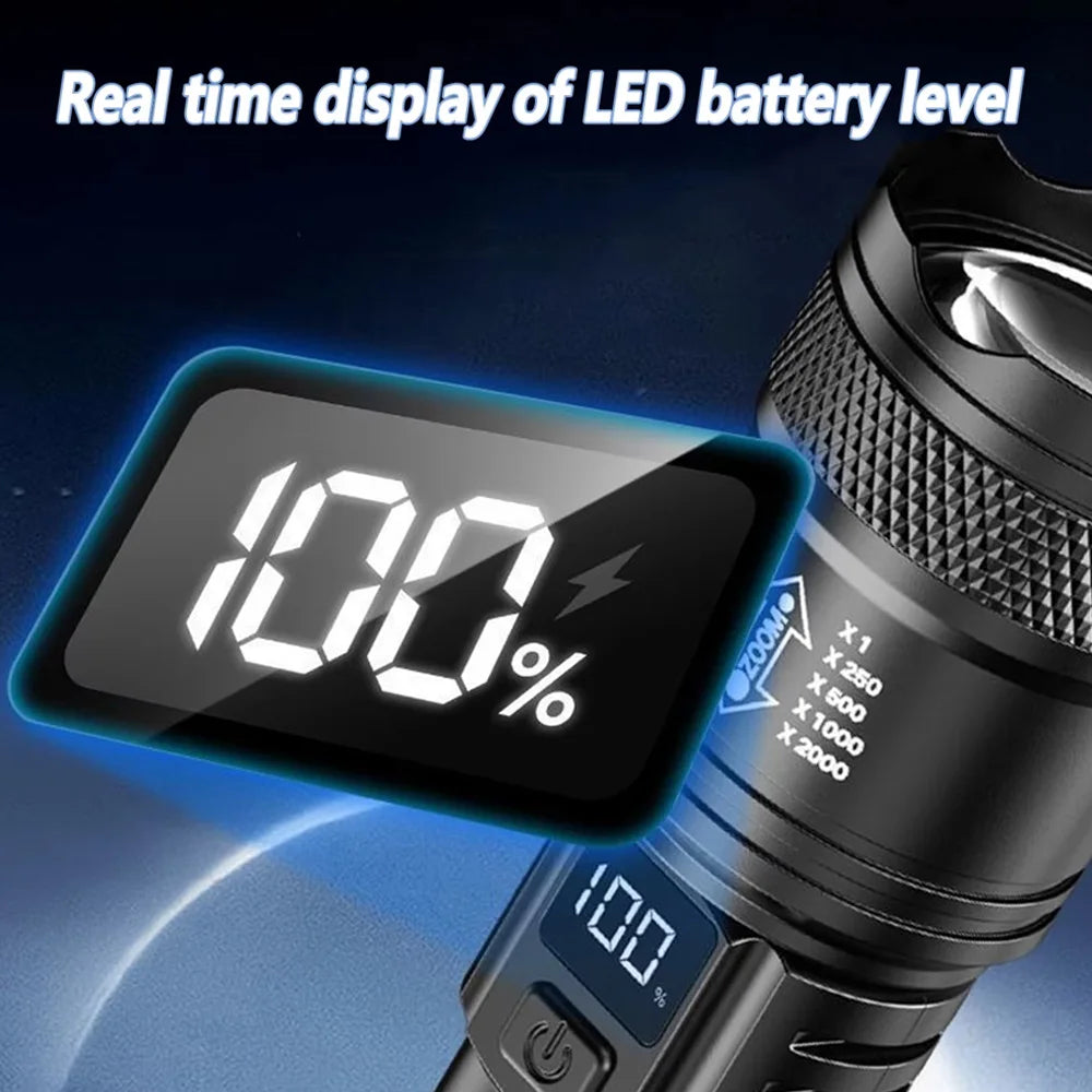 Light up every adventure and emergency with a high-power LED flashlight that adapts to your needs.