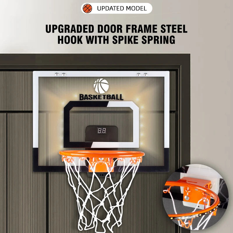 Kmoist brings you an outdoor wall mounted electronic scoring basketball game that turns any wall into a mini arcade.