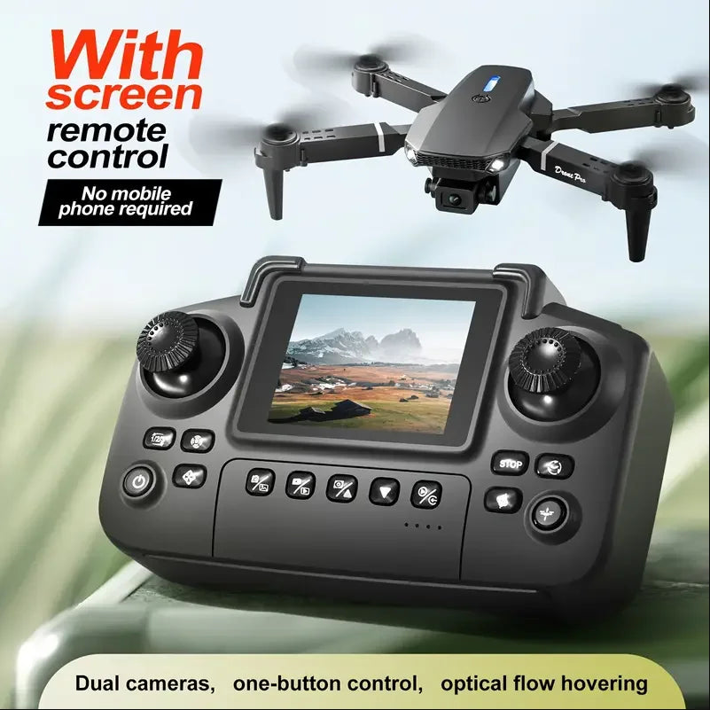 2025 E88 Drone HD Dual Camera With Screen Control One Key Takeoff WiFi App