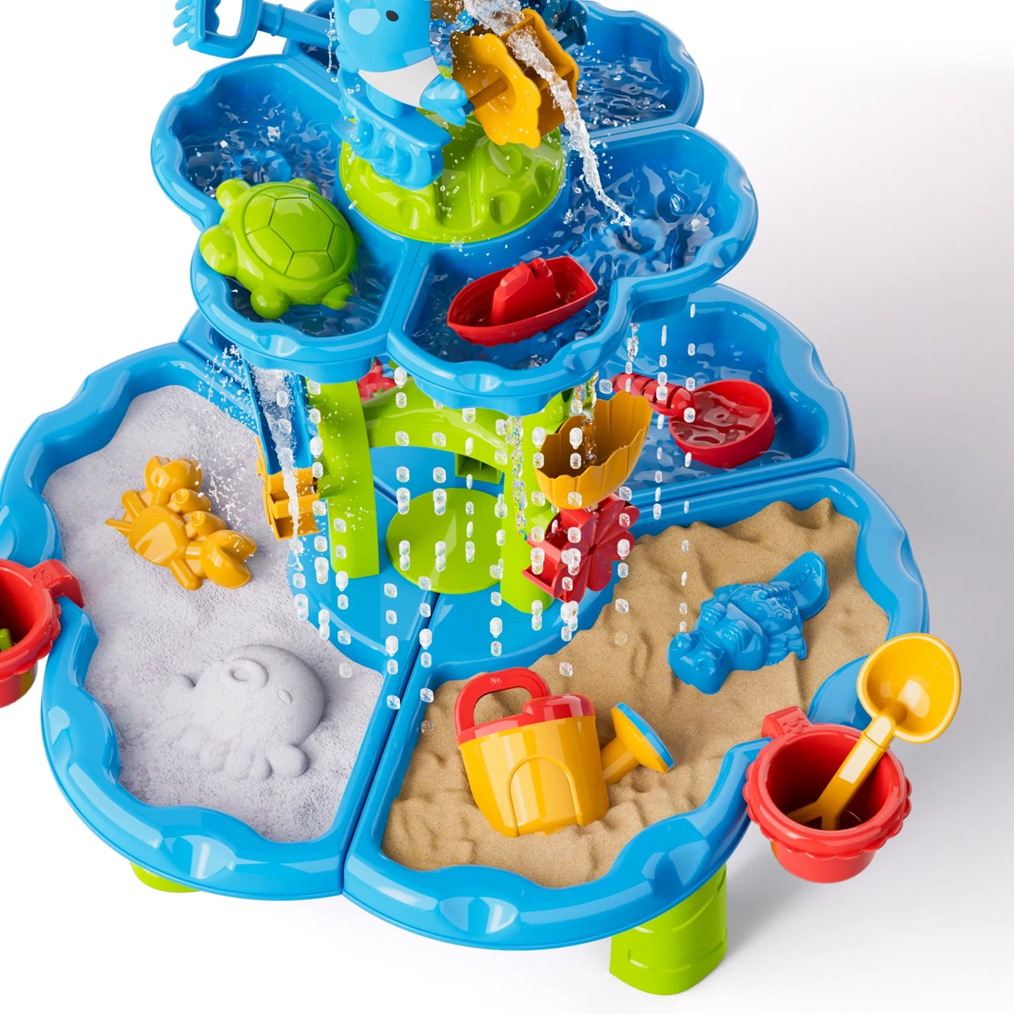 Kids Splash Sand Table Water Toy 4 In 1 Outdoor Sensory Play Station