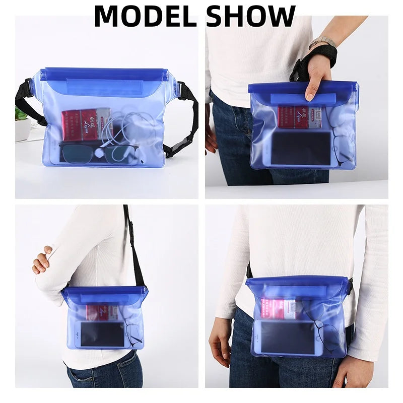 COMFYTRIP Waterproof Phone Pouch Dry Bag With Adjustable Strap Floating