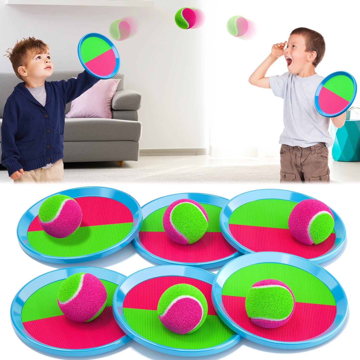 Turn every sunny afternoon into a lively toss and catch adventure with the NONED Sucker Sticky Ball.