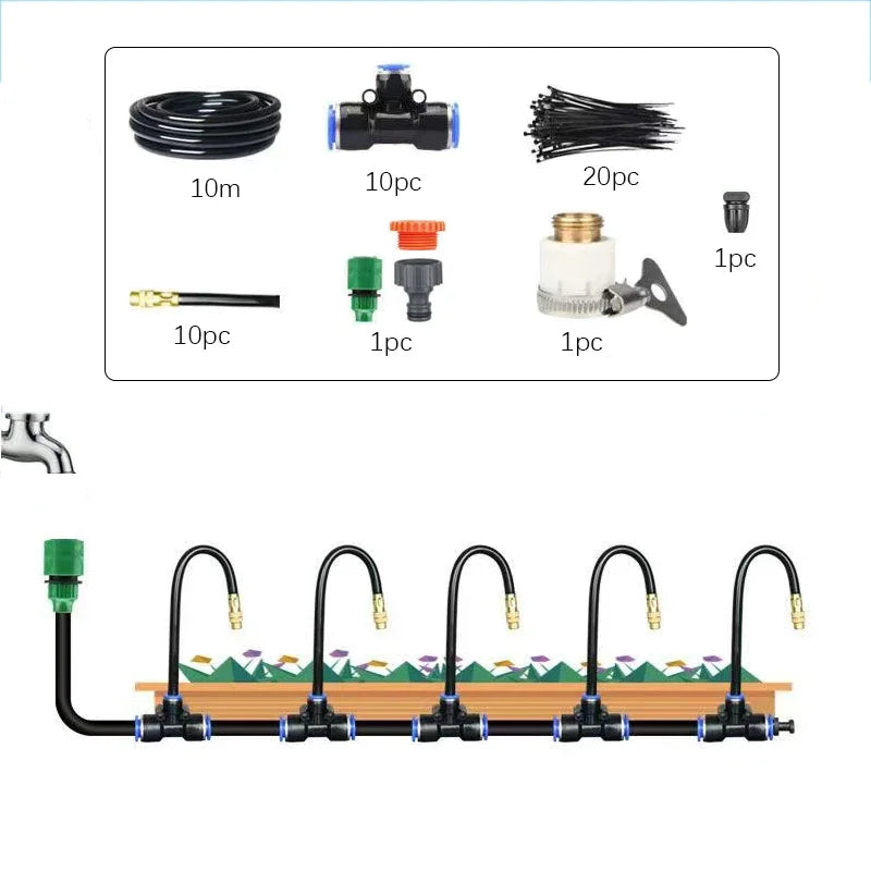 Upgrade your outdoor watering with a universal automatic irrigation sprinkler kit that delivers efficient, even mist across balconies, patios, and gardens.