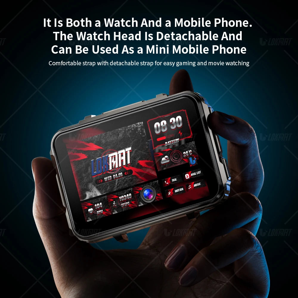 Lokmat Appllp 5 Max Android Watch Phone 4G Calls Dual Camera