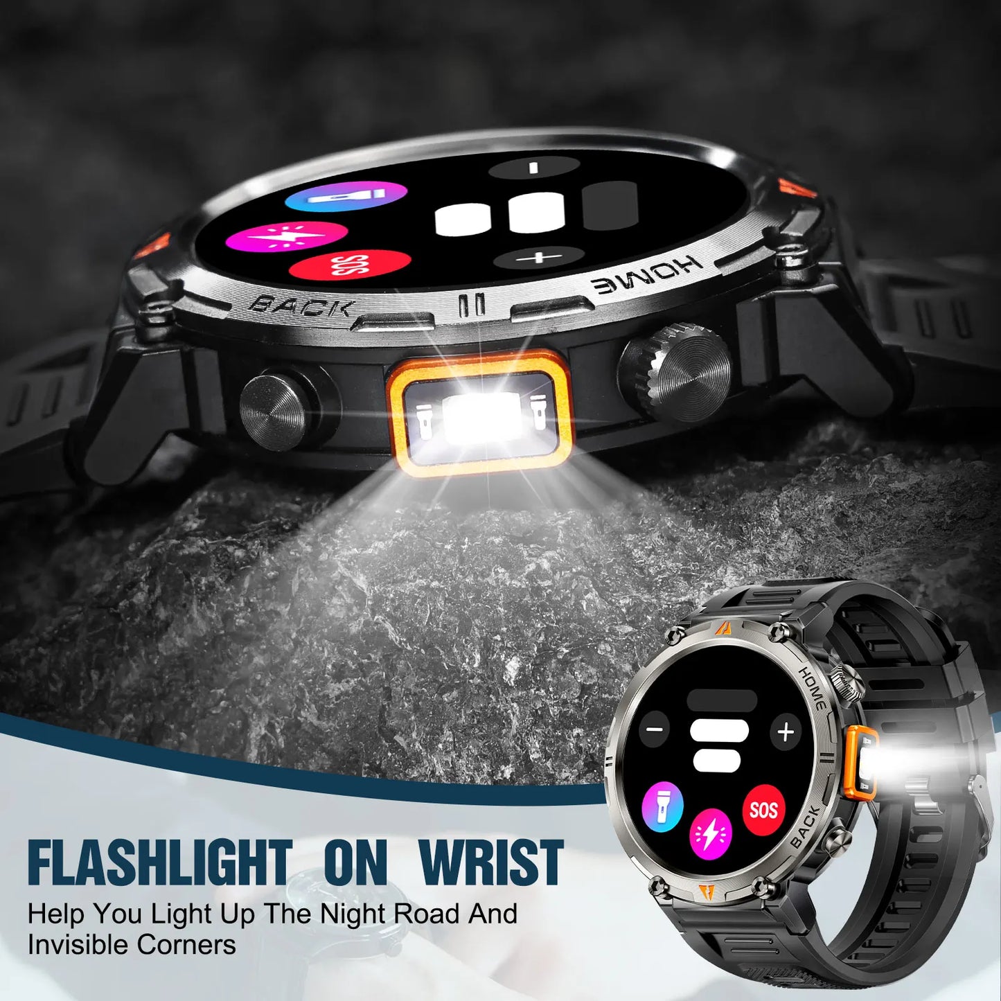 EIGIIS KE3 2025 Bluetooth Smartwatch For Men Full Touch Screen Health Monitor