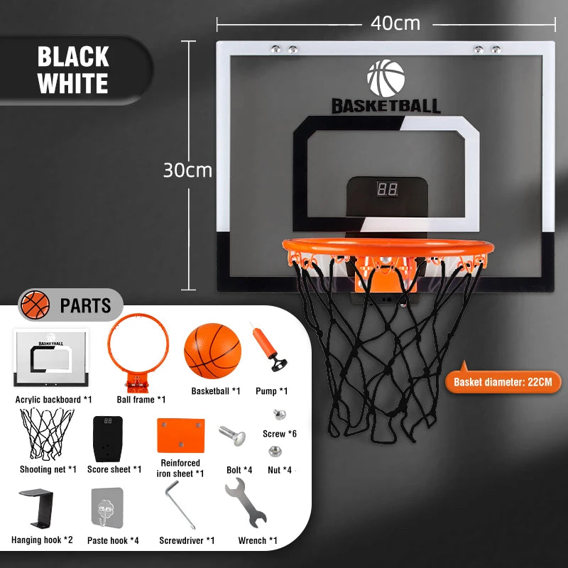 Kmoist brings you an outdoor wall mounted electronic scoring basketball game that turns any wall into a mini arcade.