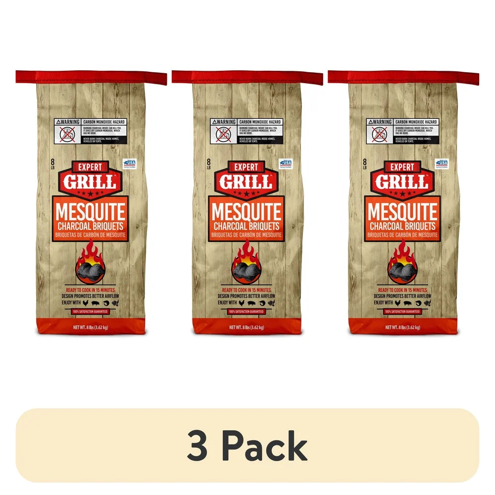 Mesquite Charcoal Briquettes 8 Lb Bag For Grilling And Smoking
