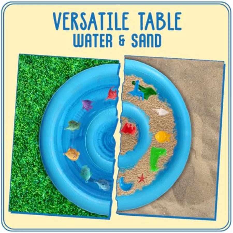 Baby Outdoor Water Table Toddler Playset With Fishing Pole Toys