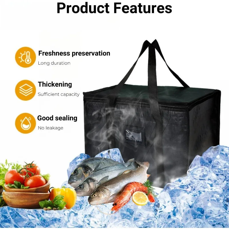 Deliver hot or cold meals with confidence using the NONECN 40L insulated delivery bag built for everyday efficiency.
