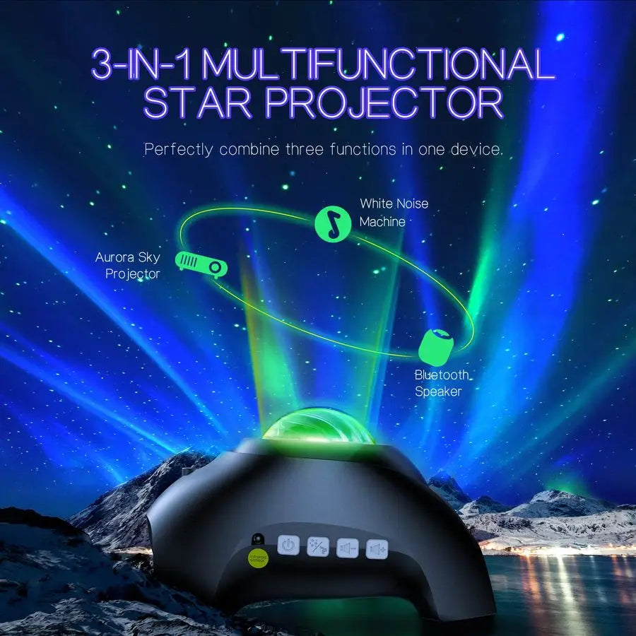 XMSJ Galaxy Aurora Projector 33 Light Effects LED Star Night Lamp Remote