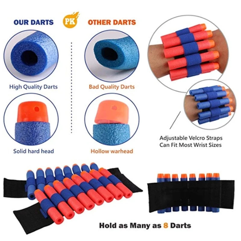 Gear up for action packed Nerf battles with this kid friendly tactical vest kit.