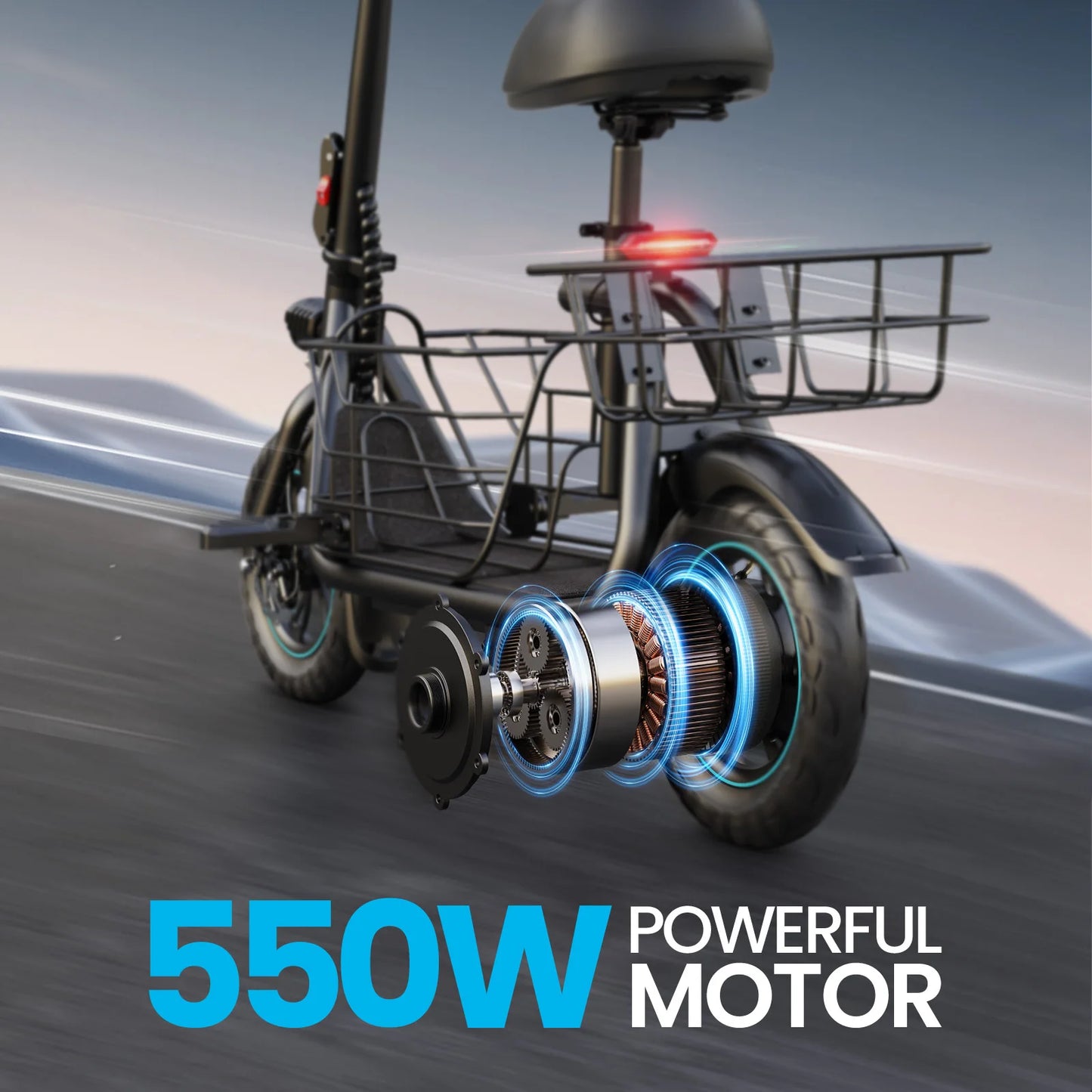 Experience Gyroor's versatile electric scooter, engineered for everyday city explorations and pet-friendly outings, delivering dependable power and a smooth ride.