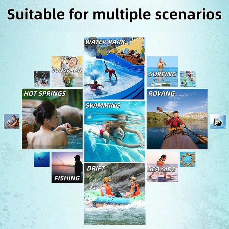 COMFYTRIP Waterproof Phone Pouch Dry Bag With Adjustable Strap Floating