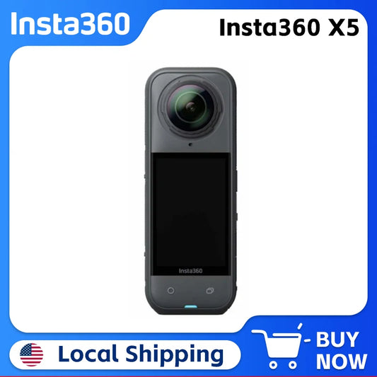 Insta360 X5 8K 360 Video Camera With Dual Sensors And Replaceable Lenses