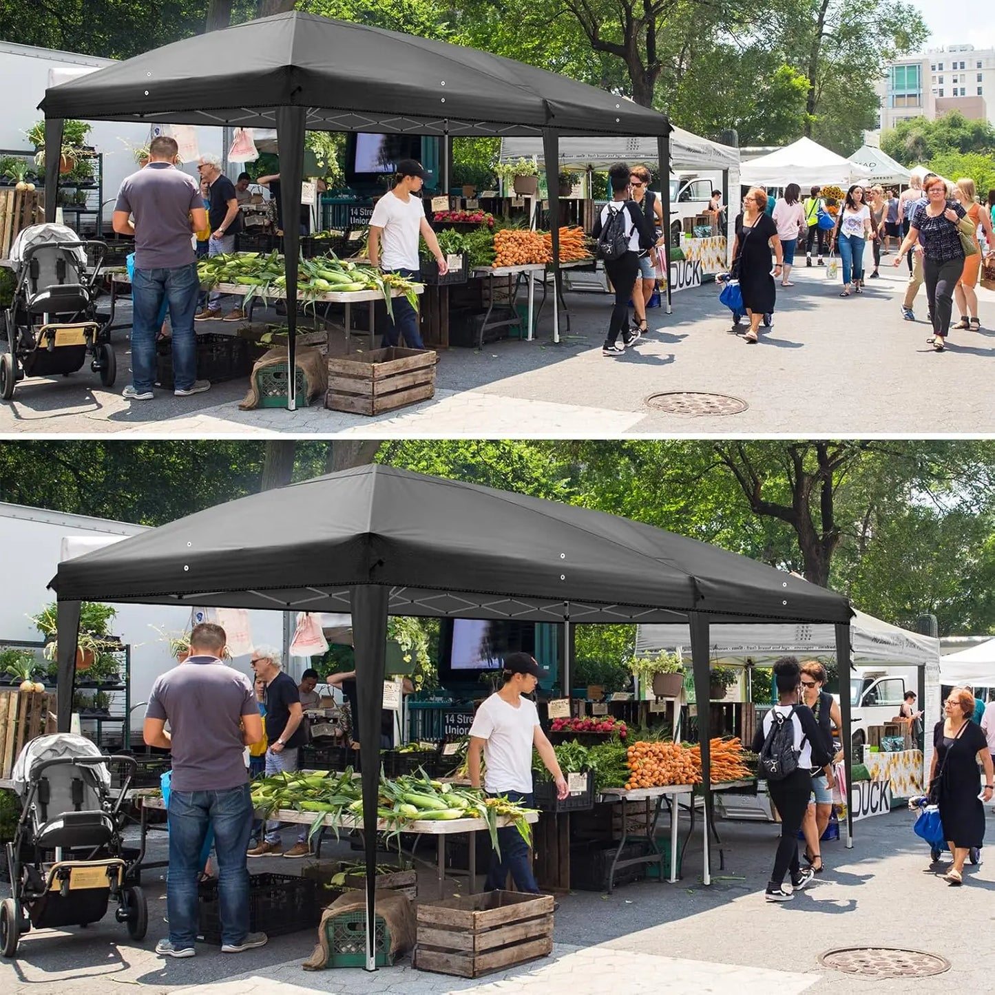 Experience instant shade and effortless setup for outdoor events with this 10x20 pop up canopy that travels with you anywhere.