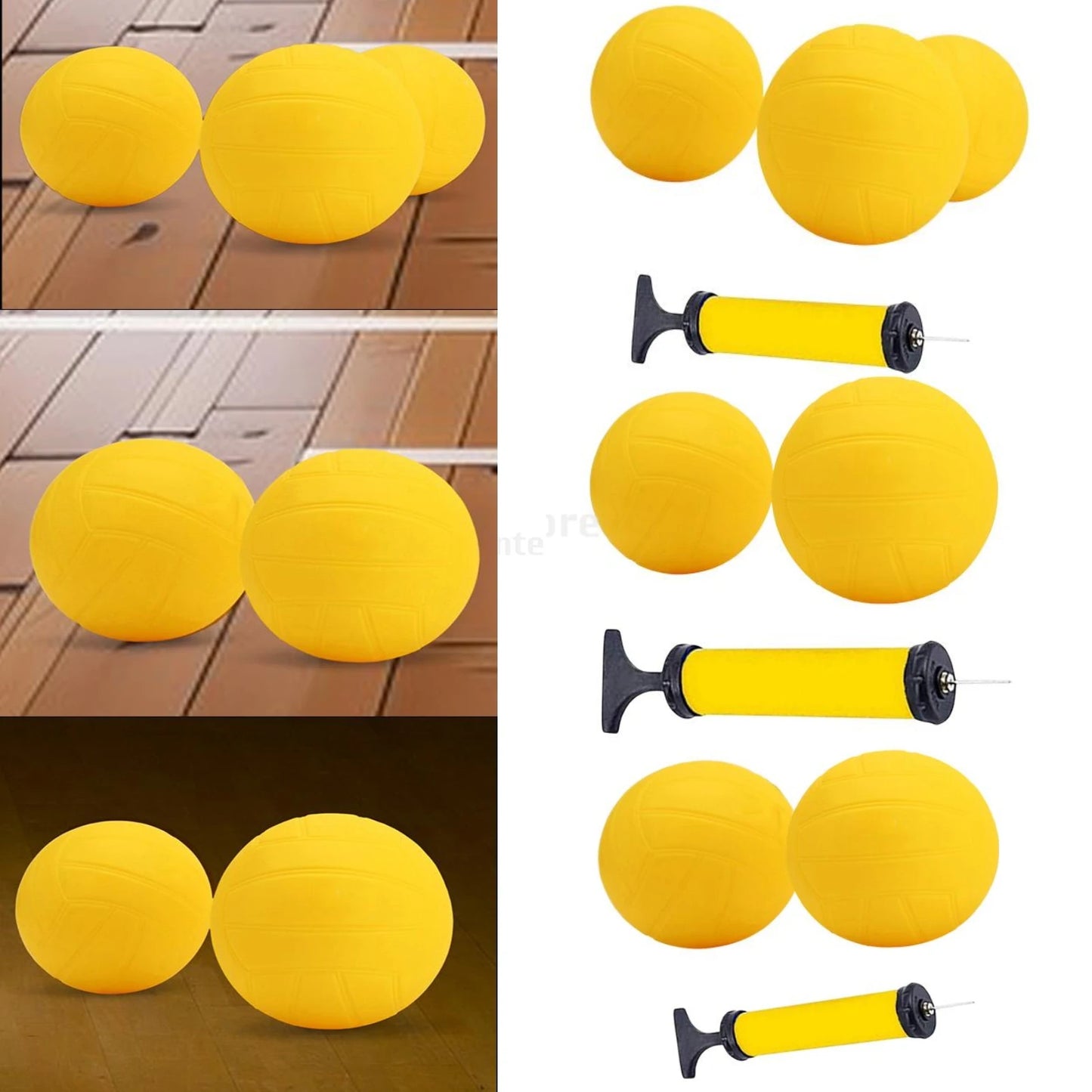 Perfeclan Spike Replacement Balls Mini Volleyball With Pump
