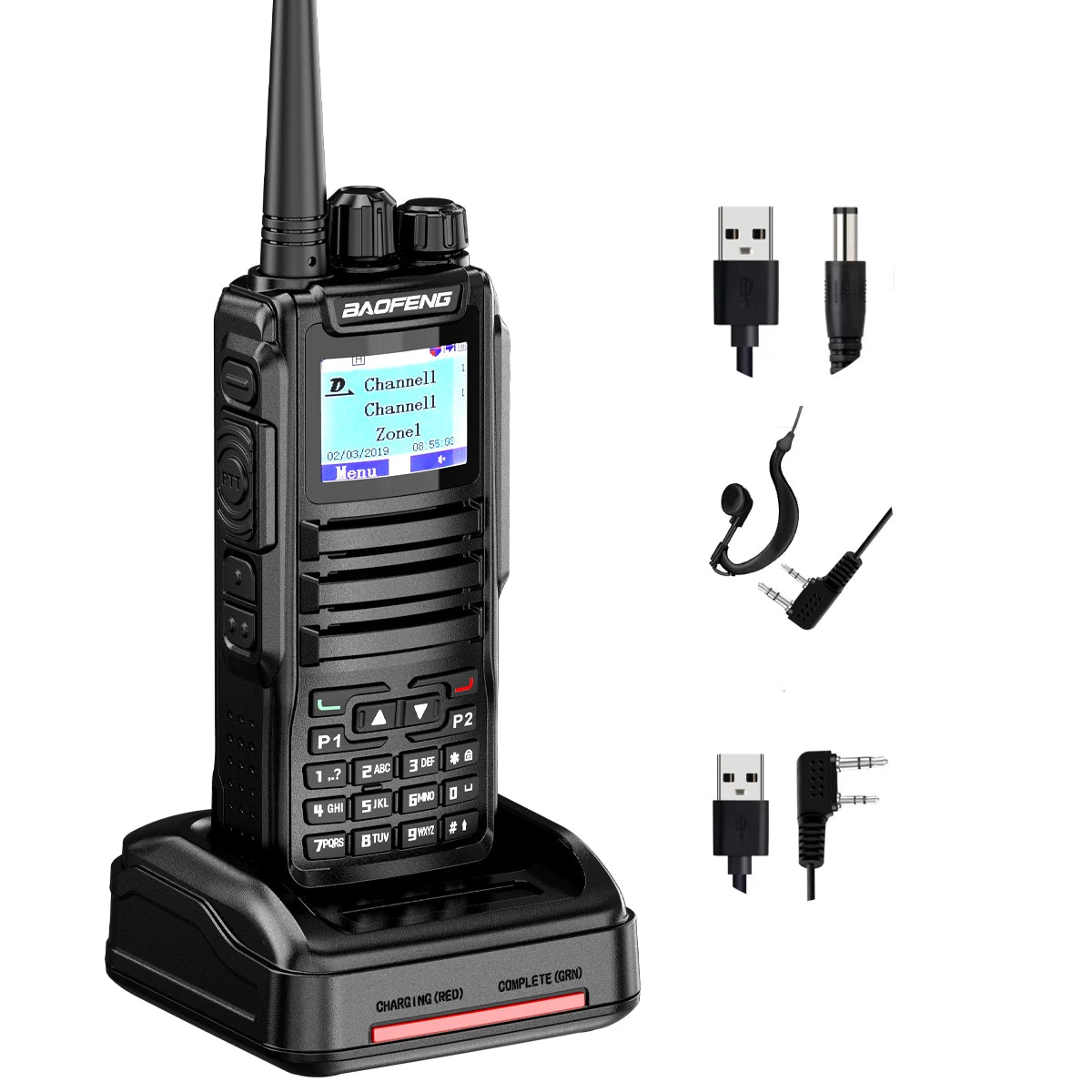 Baofeng DM 1701 Upgrade Open GD77 GPS Dual Mode Walkie Talkie 136 174 VHF UHF