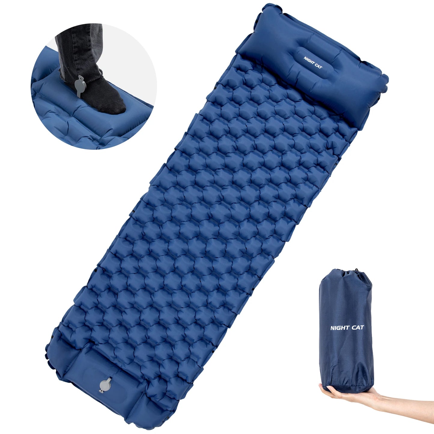 Sleep soundly outdoors with this waterproof ultralight air mattress that packs down tiny, inflates fast, and supports you through rugged campsite nights.