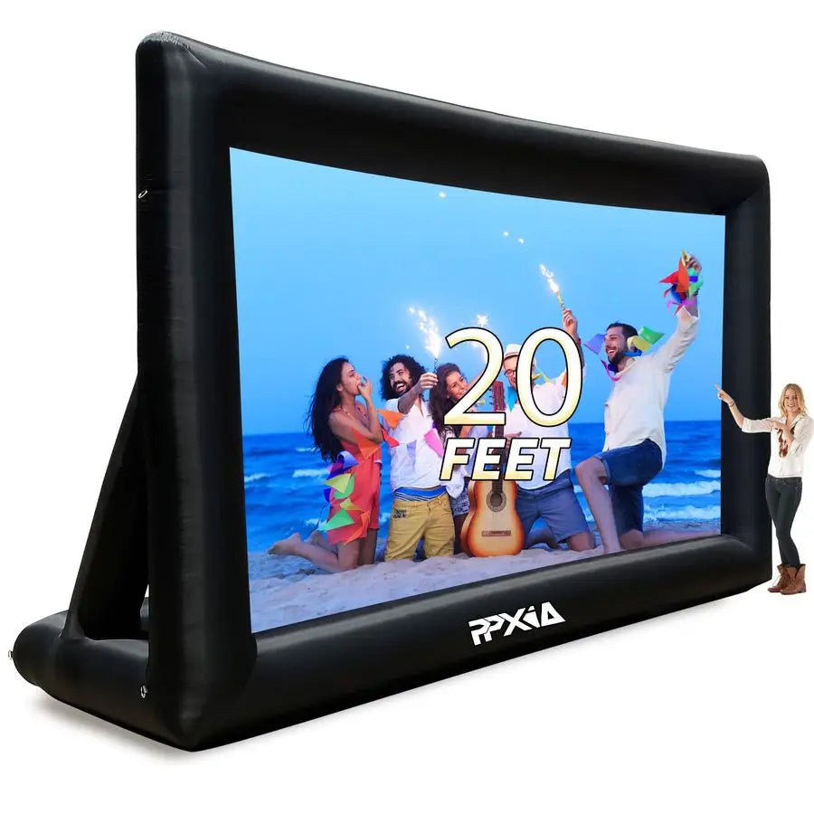 XMSJ Outdoor Inflatable 20ft Movie Screen For Front And Rear Projection