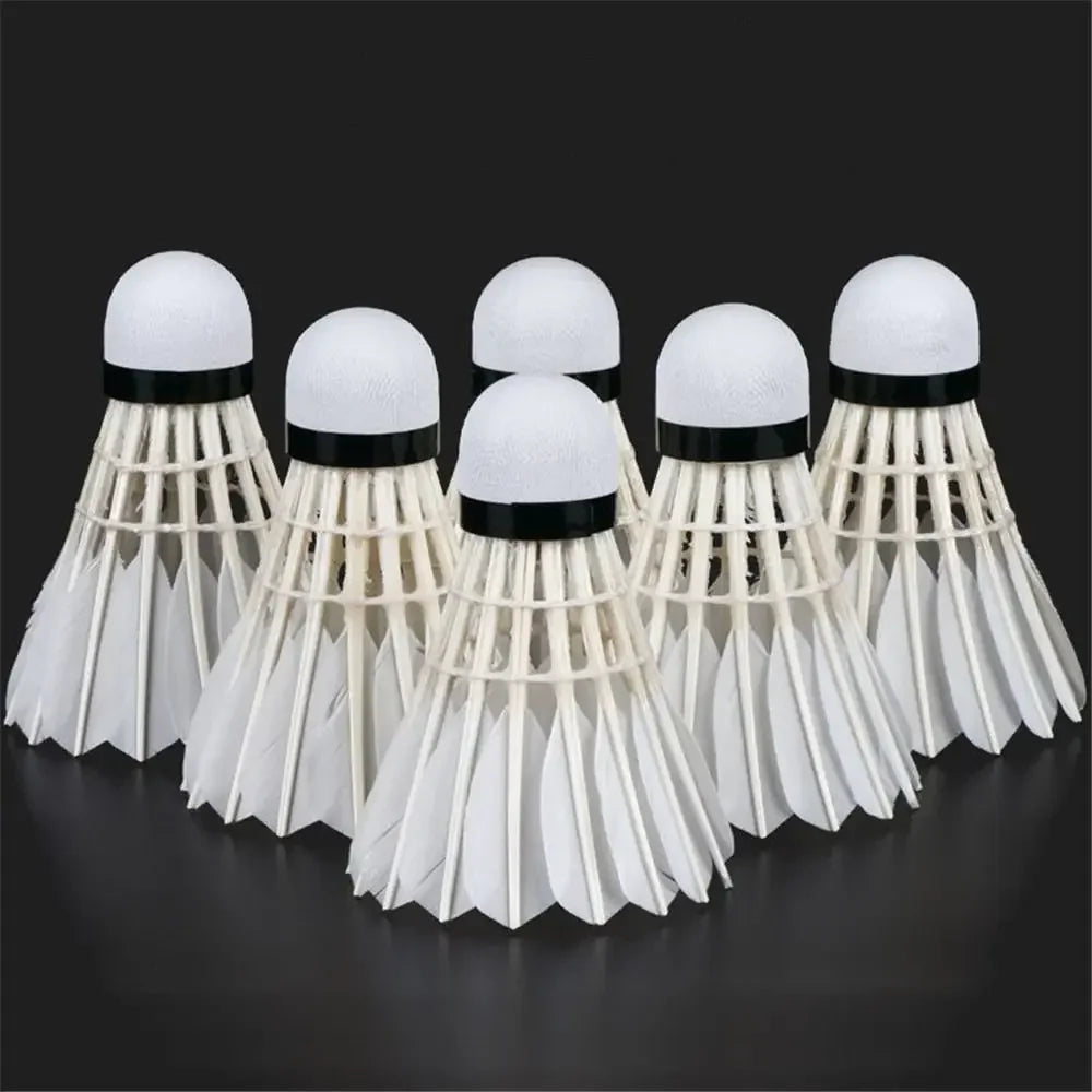Professional Goose Feather Badminton Shuttlecocks Black Pack 3 6 12