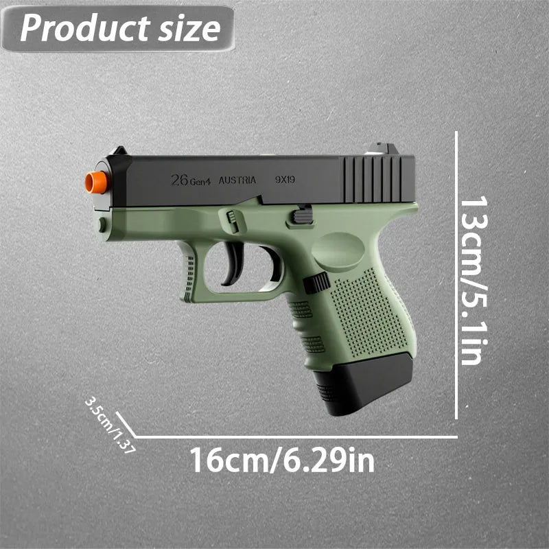 G26 Soft Bullet Toy Gun With Complete Accessories Green For All Ages