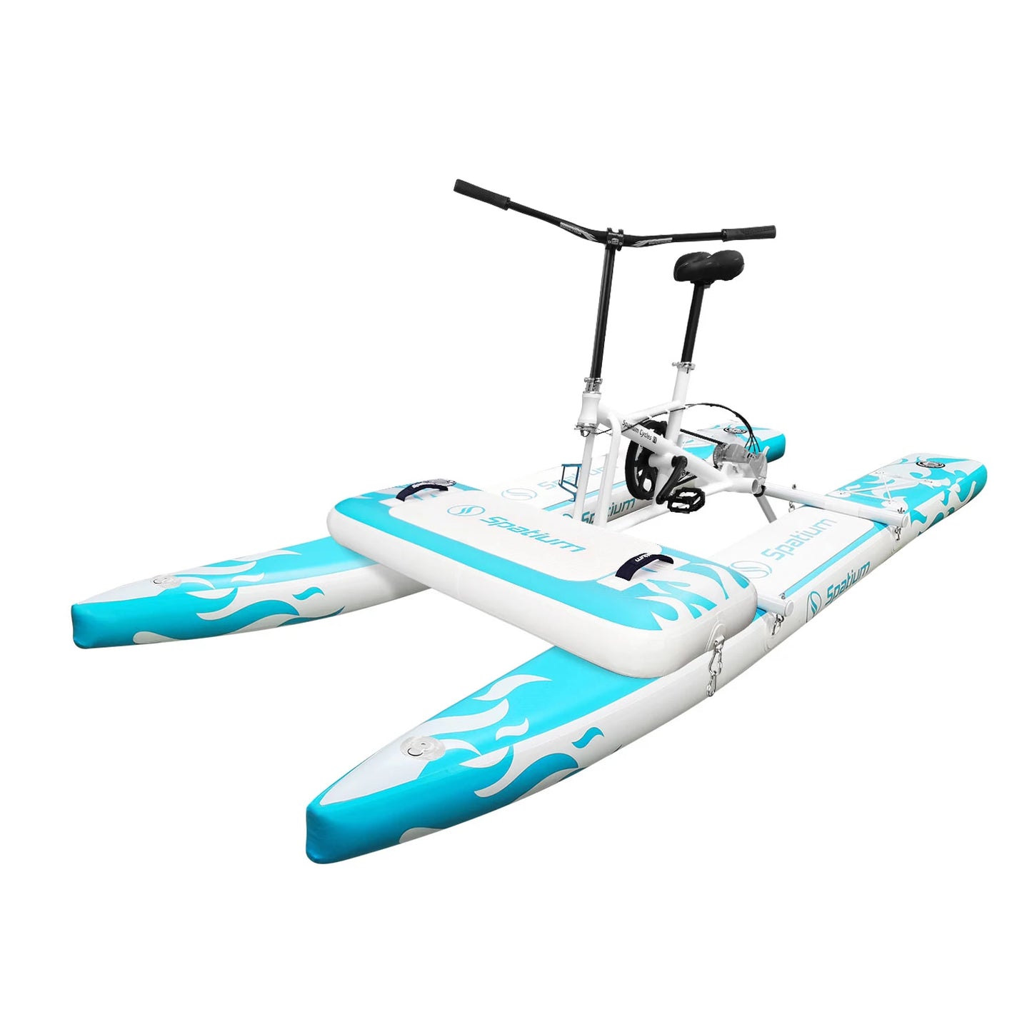 Spatium Sup Water Bike Inflatable Pedal Boat 2.0 for Lake Stable and Easy Drive