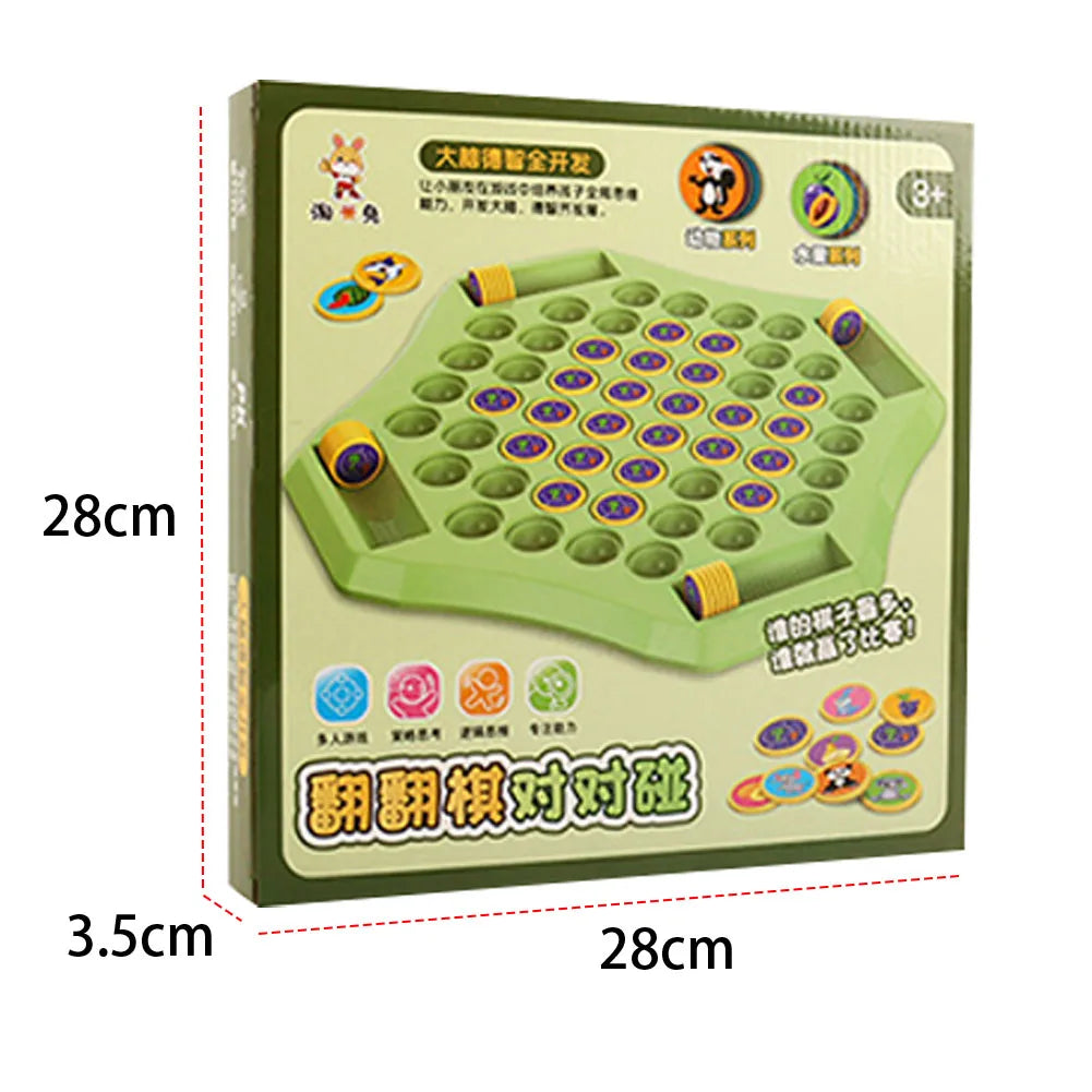 Flip Chess Memory Matching Game Educational Cognitive Thinking Classic Strategy Board Game For Kids And Adults