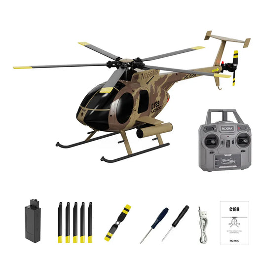 Realacc MD500 RC Helicopter 2 4G 6CH Flybarless RTF 1 to 28 Scale